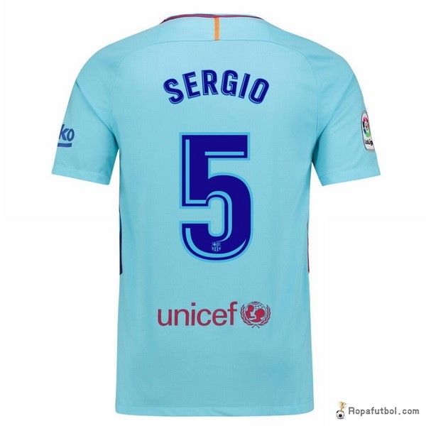 Camiseta Barcelona Replica Segunda Ropa Sergio 2017/18